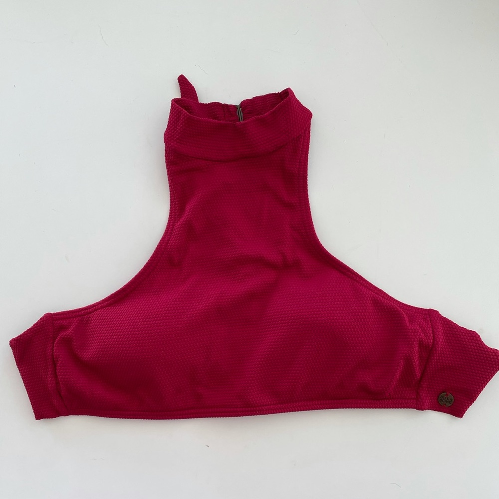 Billabong Red Halter Bikini Top